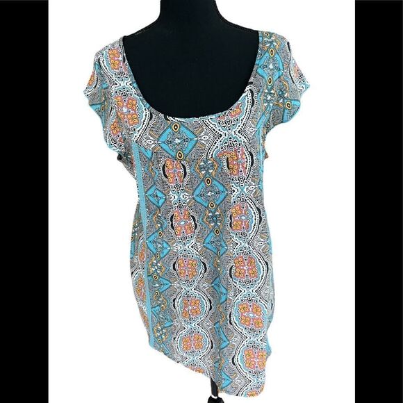 Dorothy Perkins cotton boho tie back top, size EU 46, US XL - Picture 1 of 8